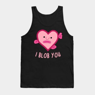 Blobfish love valentines day couple design gift Tank Top